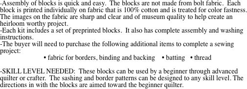 -Assembly of blocks is quick